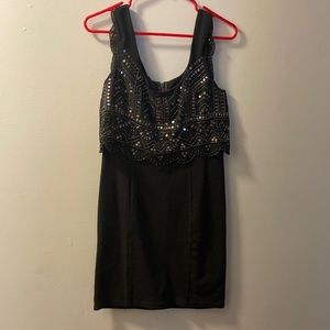 American Eagle Dark Grey Sleeveless Cocktail Dress